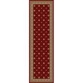 Concord Global Trading Area Rugs, 3 Ft. 11 In. X 5 Ft. 5 In. Ankara Pin Dot - Red 63004